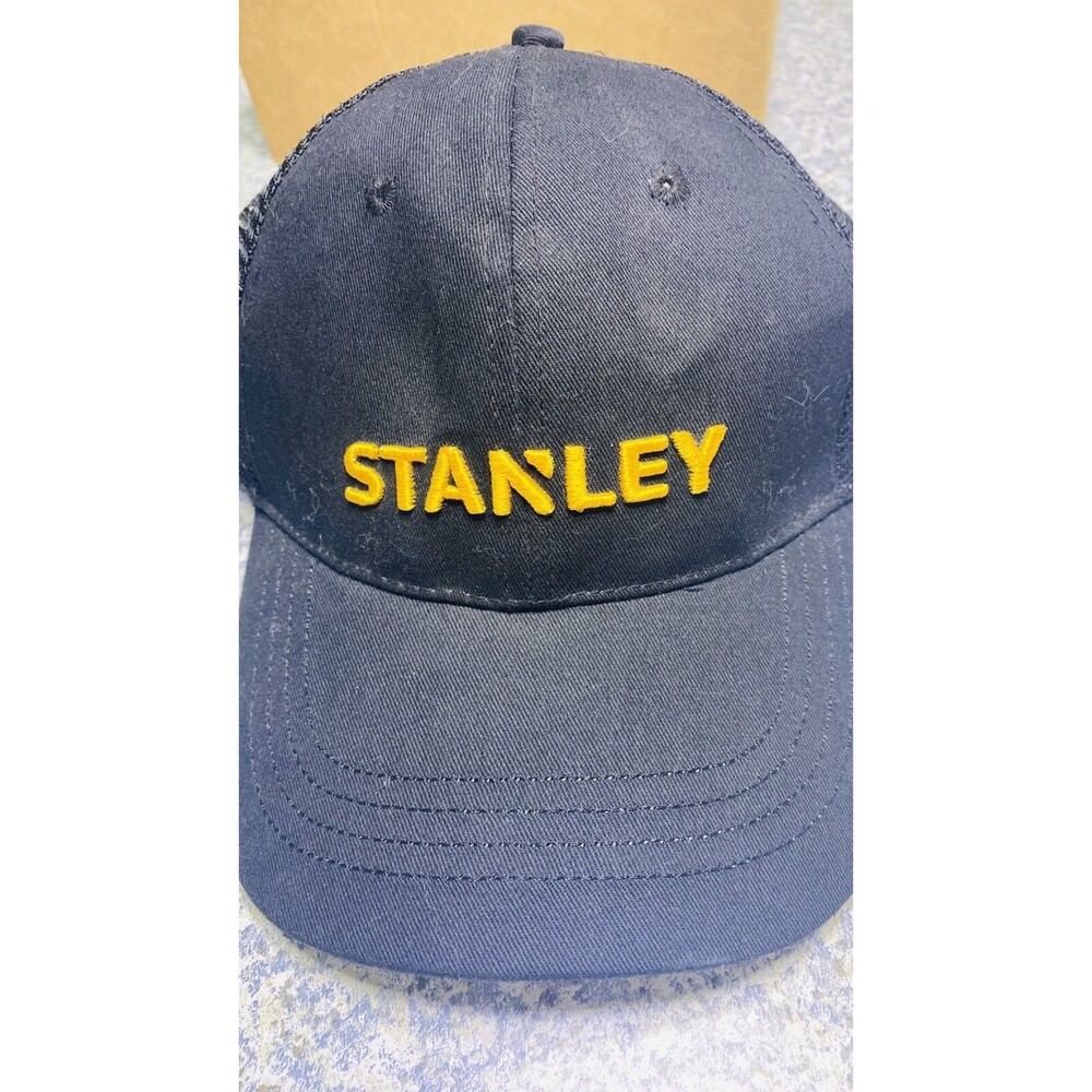 Stanley Tools Bright black and yellow  Snapback Trucker Hat cap